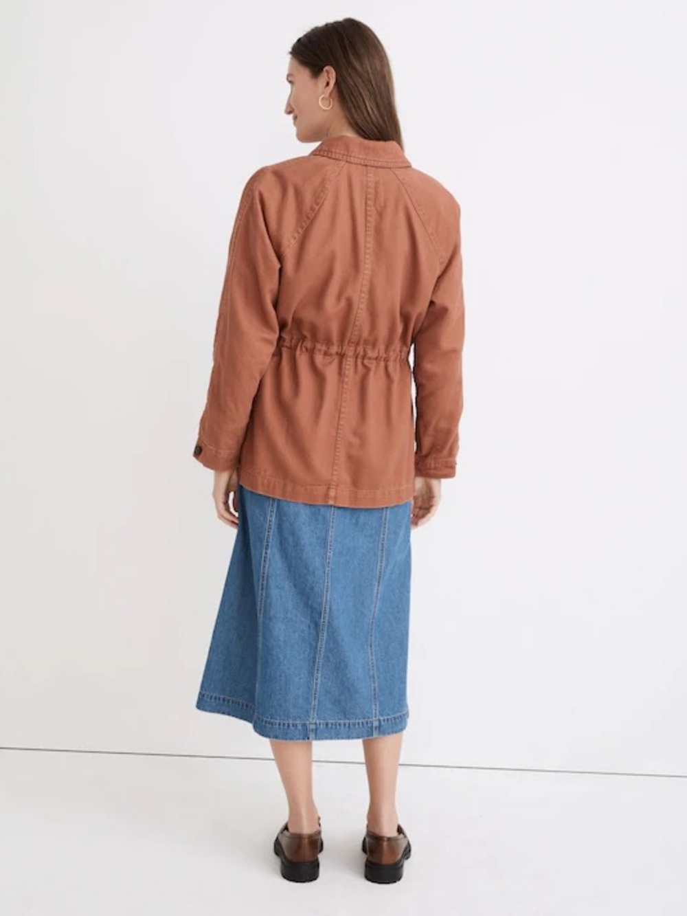 Madewell Ashgrove Chore Jacket in Warm Umber Rust Utility Jacket - Picture 8 of 8
